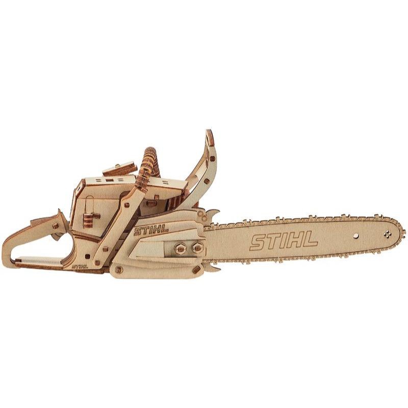 Puzzle motosega  3D STIHL in legno