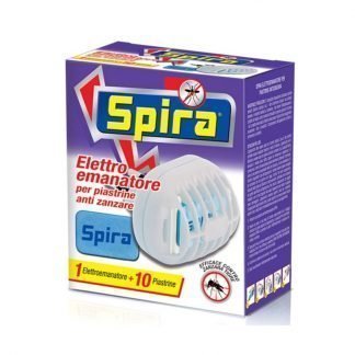 SPIRA ELETTROEMANATORE ANTI ZANZARE CON 10 PIASTRINE