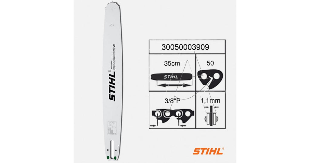 SPRANGA DI GUIDA ROLLOMATIC E 35 CM (14") - 3/8'' - 1,1MM (3005 000 3909) - ORIGINALE STIHL