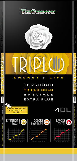 TERRICCIO TRIPLO GOLD CON FILLOSILICATI UNIVERSALE 40L