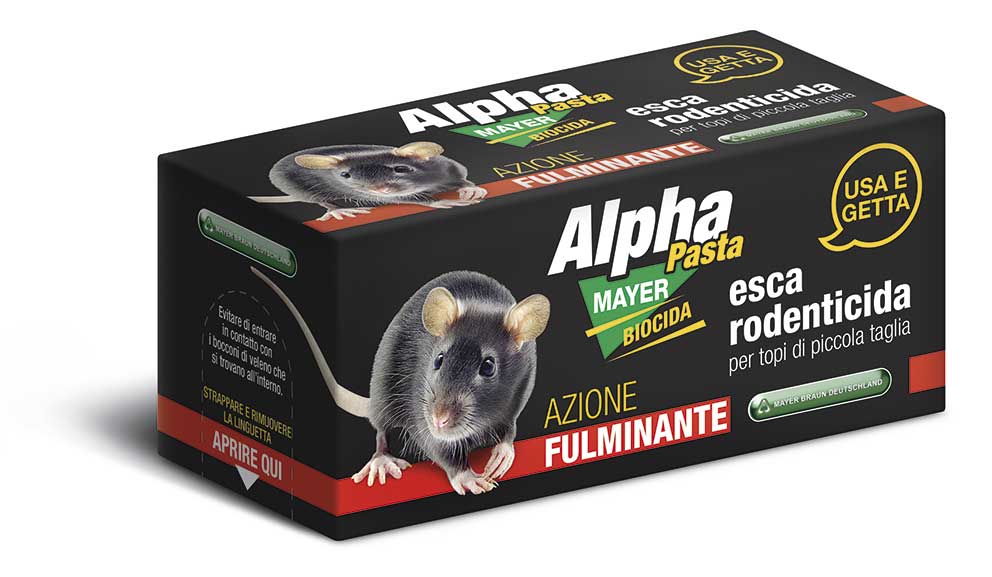 ALPHA MAYER PASTA Topicida, confezione da 2 esche