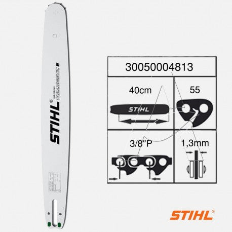 Barra Spranga Lama STIHL 40cm 1,3 Mm 55 Maglie Rollomatic E 30050004813