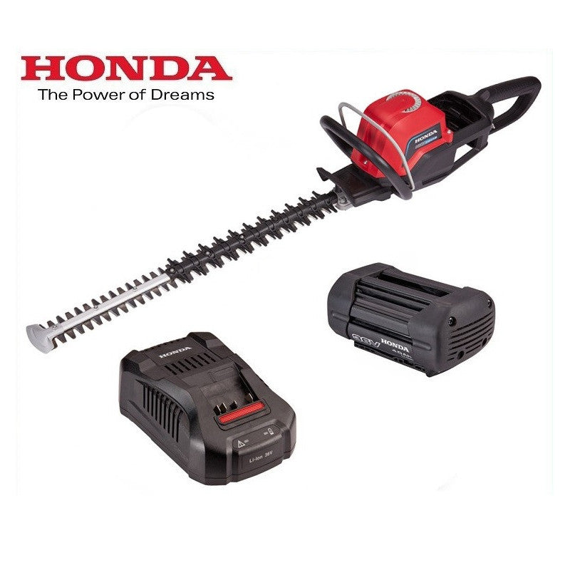 Tagliasiepi a batteria HONDA HHH 36 AXB completo di 1 batteria da 6 Ah e 1 caricabatteria